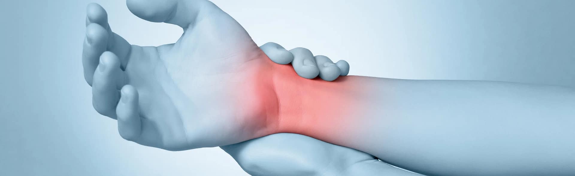 Woman with wrist ligament injury.